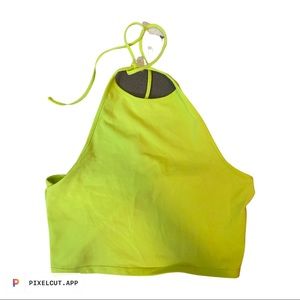 Neon green, M, H&M halter top